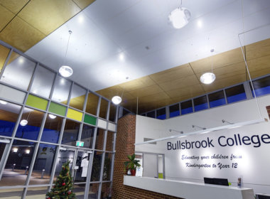 Bullsbrook College photo showing the Mondoluce supplied lighting